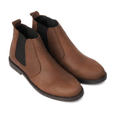 Leather Chelsea boots brown/black colour