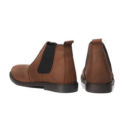 Leather Chelsea boots brown/black  colour